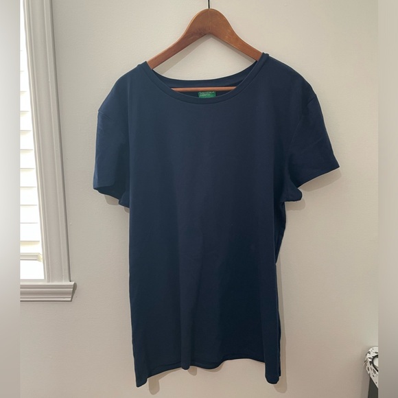 United Colors Of Benetton Tops - Navy Blue T-Shirt